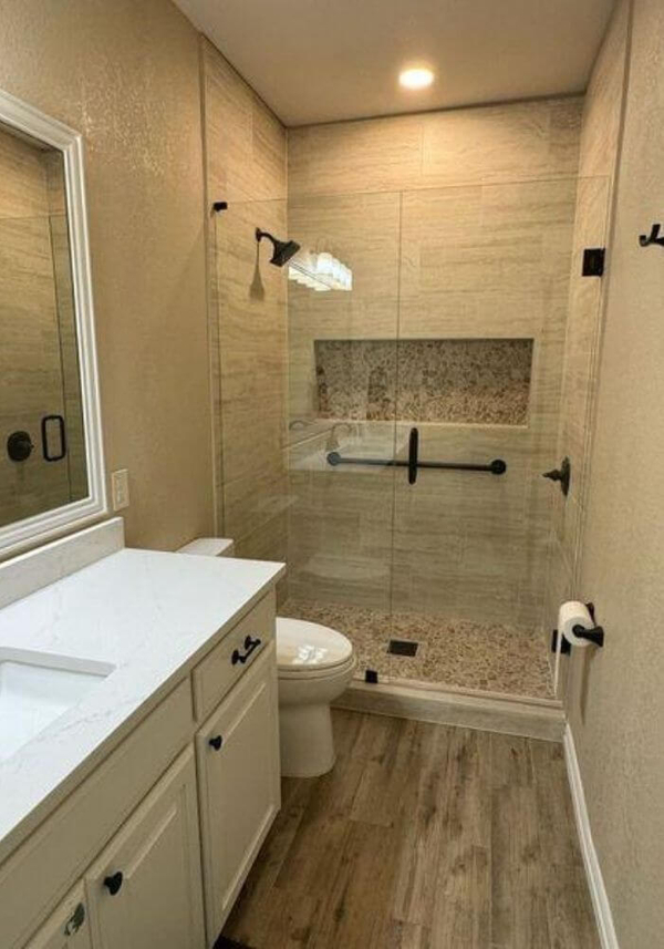 newly remodeled bathroom