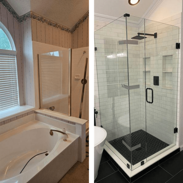 bathroom remodel before and after