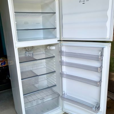 Fridge interior.