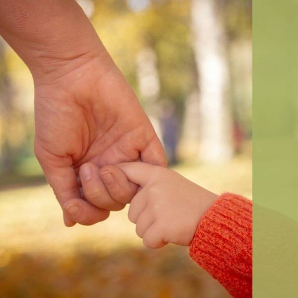 child holding hand