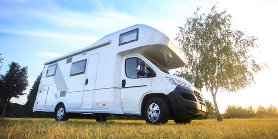 white RV