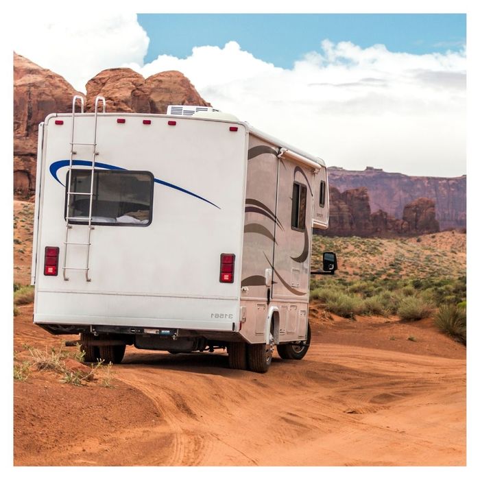 RV in the desert