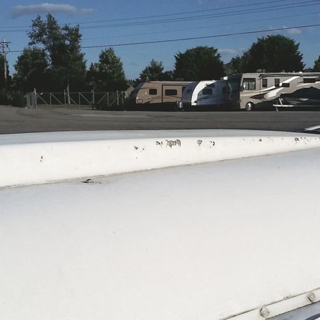 sun damaged RV roof