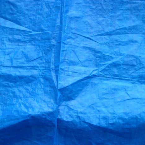 image of a blue tarp