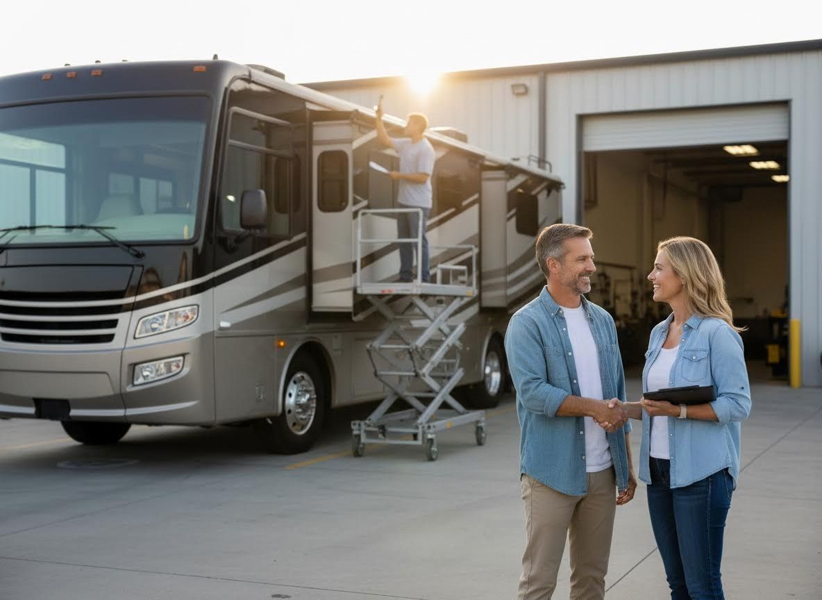 RV Service Agreement and Customer Handshake