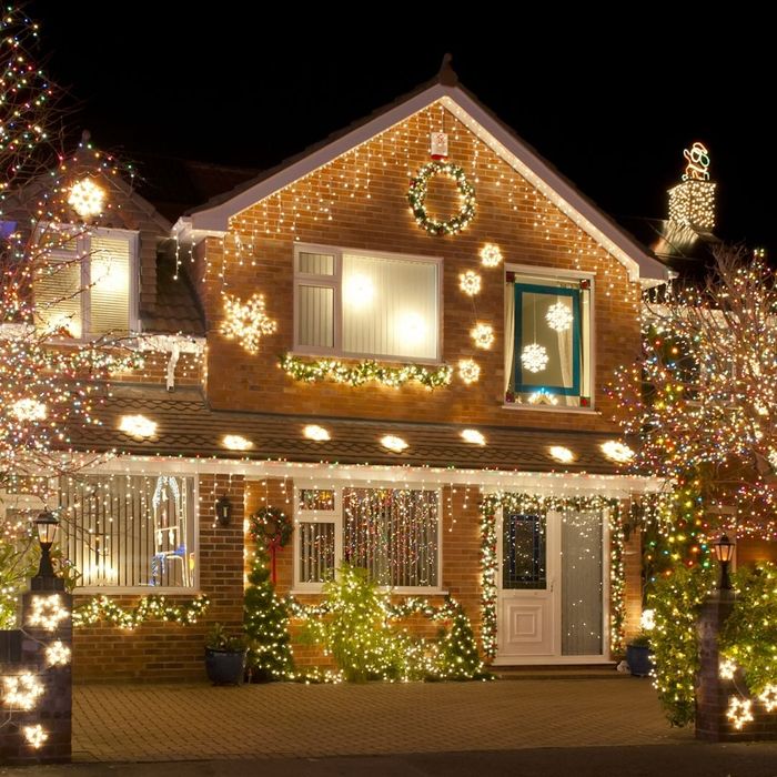 decorated house