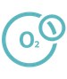 Oxygen molecule icon