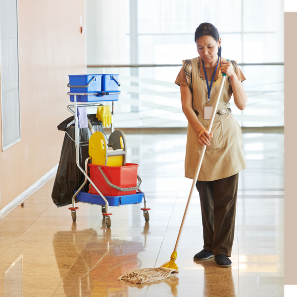 mopping floor