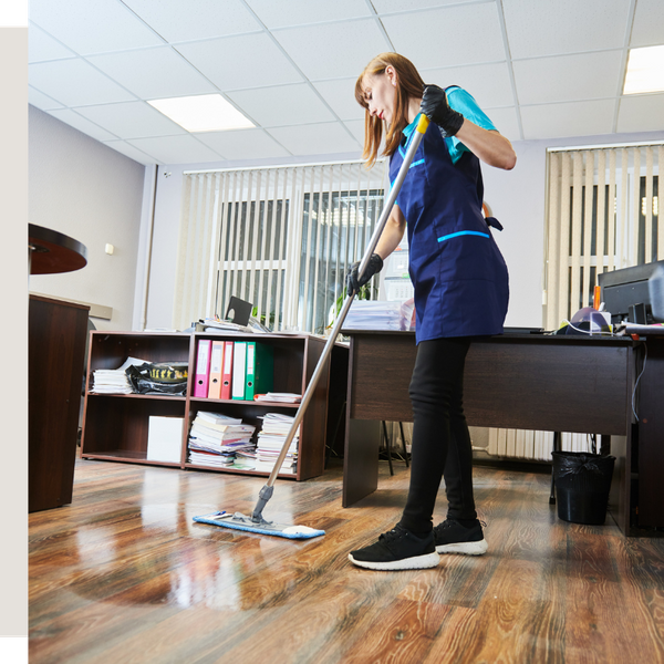 mopping office floor