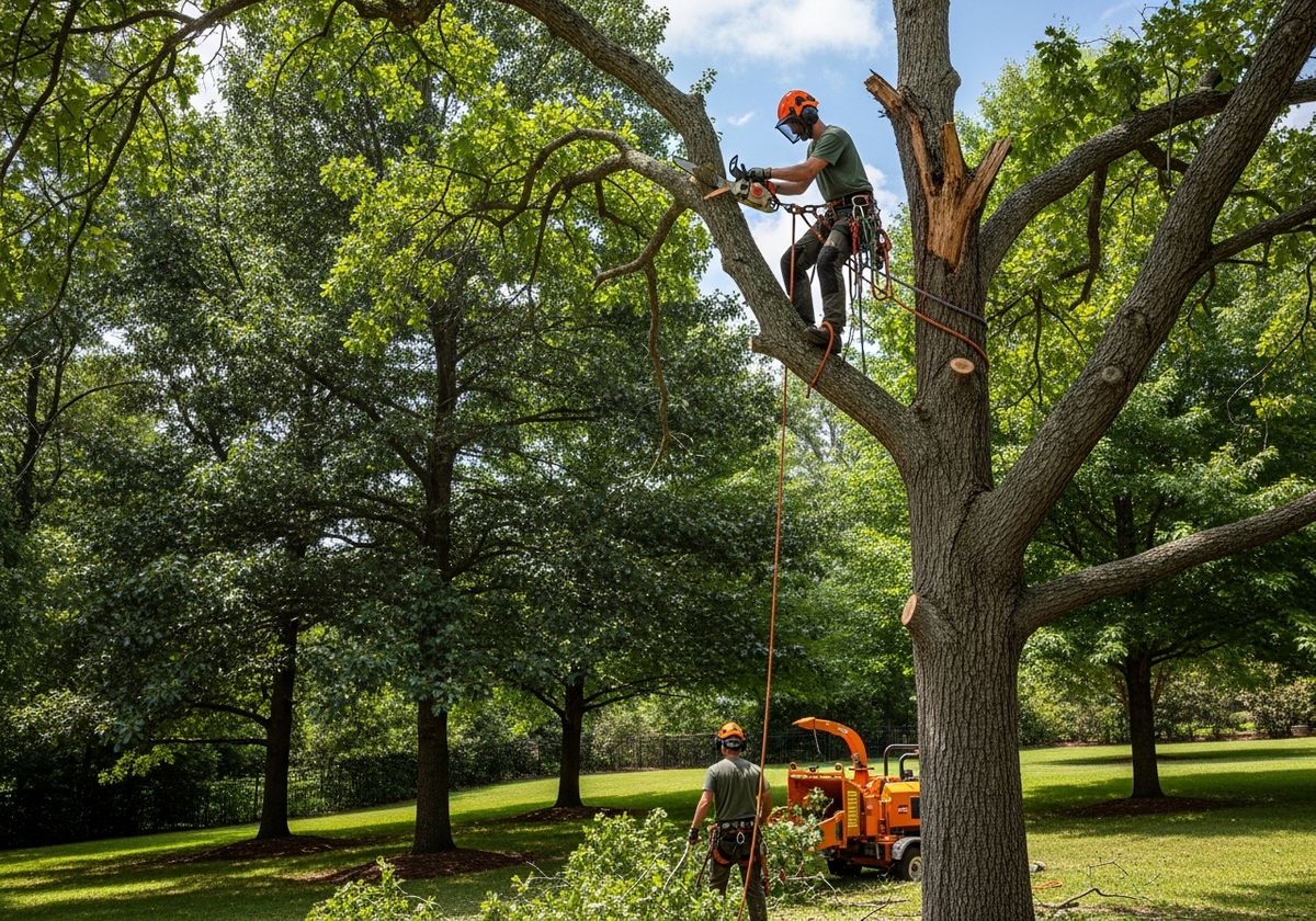 Tree Trimming in Progress