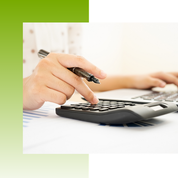 bookkeeper using calculator