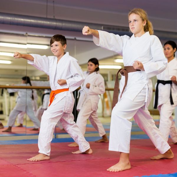 group youth karate class 