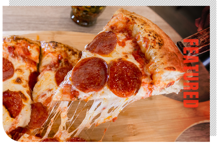 Image of a slice of pizza