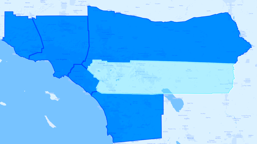 Palm Springs, CA map