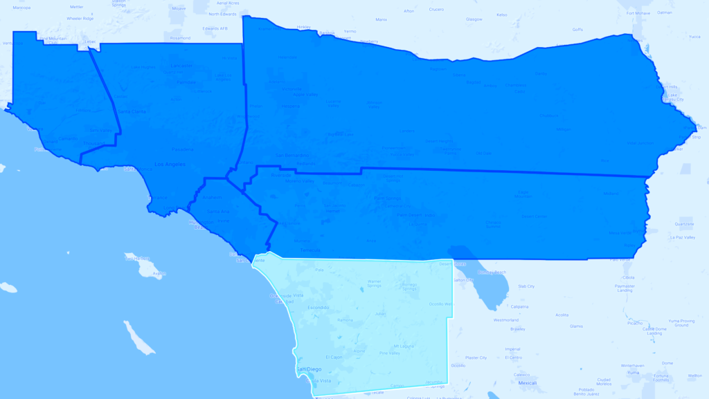 San Diego, CA map