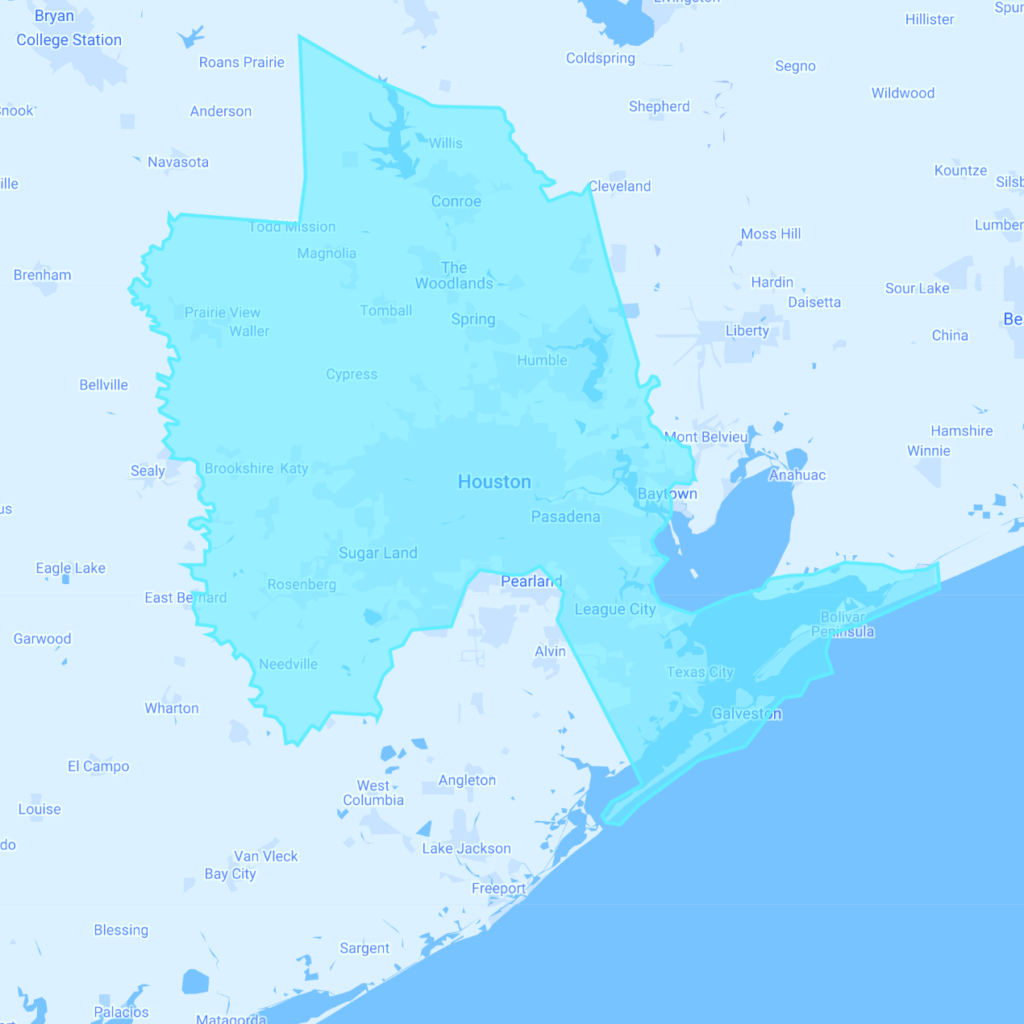 Houston, TX map