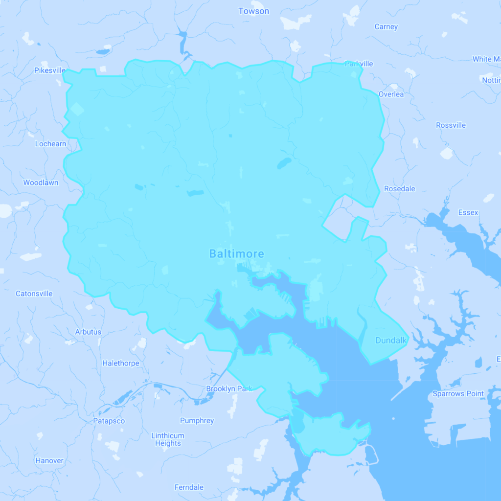 Baltimore, MD map