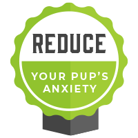 reduce your pup's anxiety badge
