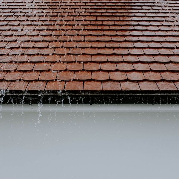 gutters flooding in downpour gutters flooding in downpour