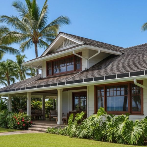 coastal home with good gutters coastal home with good gutters