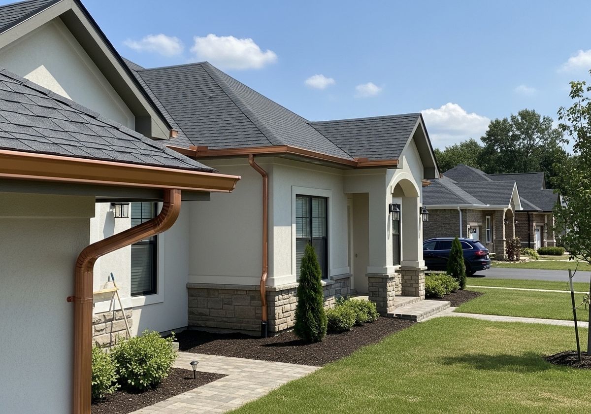 Elegant Homes with Copper Gutters