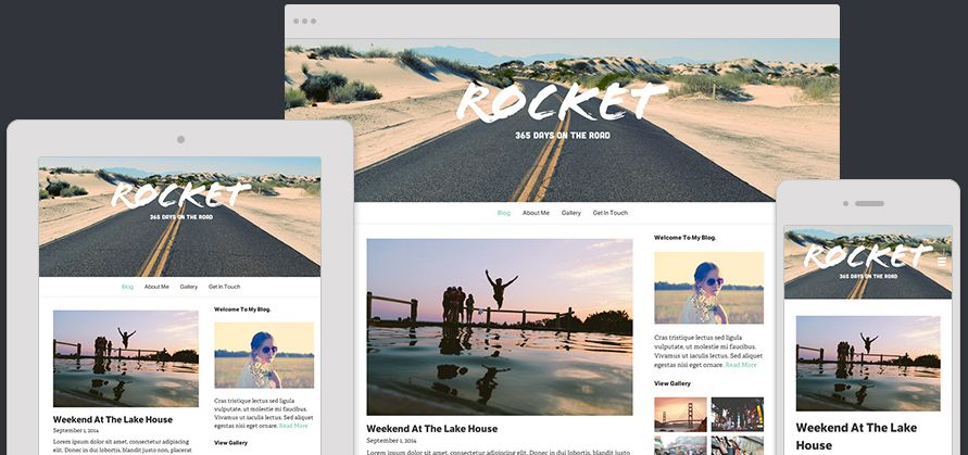 The Rocket Website Template is perfect telling stories through vibrant images and rich text. Website Template Rocket Expanded