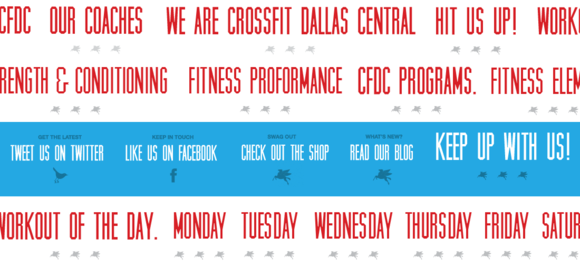 Dallas Crossfit website image titles