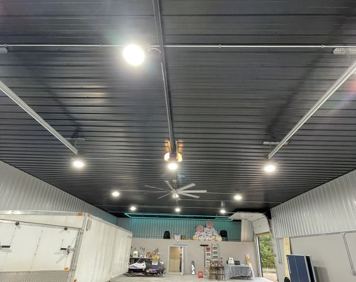 Wisconsin Electric LLC Garage Lighting Upgrade Wisconsin Electric LLC lighting upgrade in a residential garage