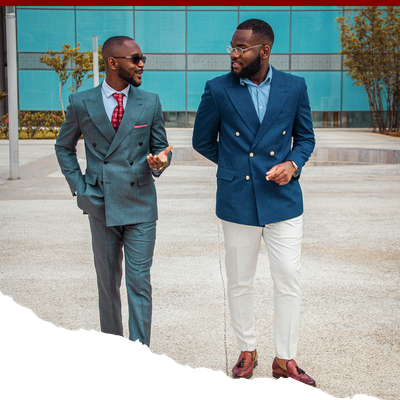 two black gentlemen in suits