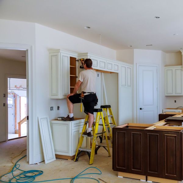 Cabinet installation.