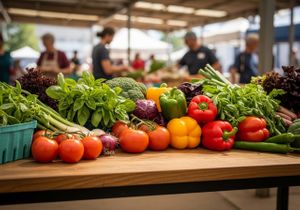 Fresh Vegetables at Farmers Market