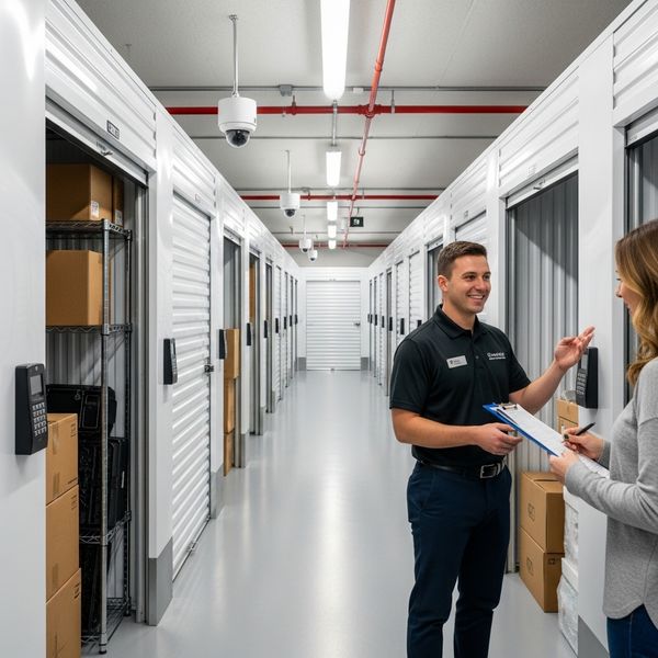 Secure and clean climate-controlled storage facility for household contents.