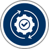icon of cycle with gear in middle icon of cycle with gear in middle