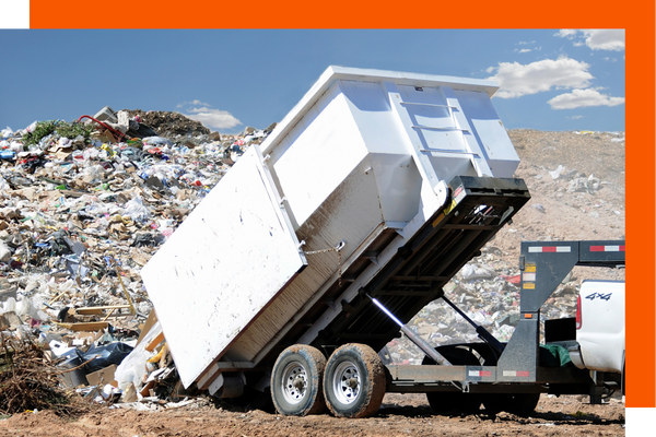 truck at the landfill