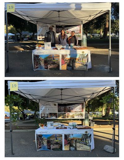 Riviera Living team hosting a booth at NAMI Walk 2025 in the Bay Area