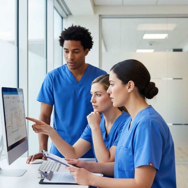 licensed nurses working together