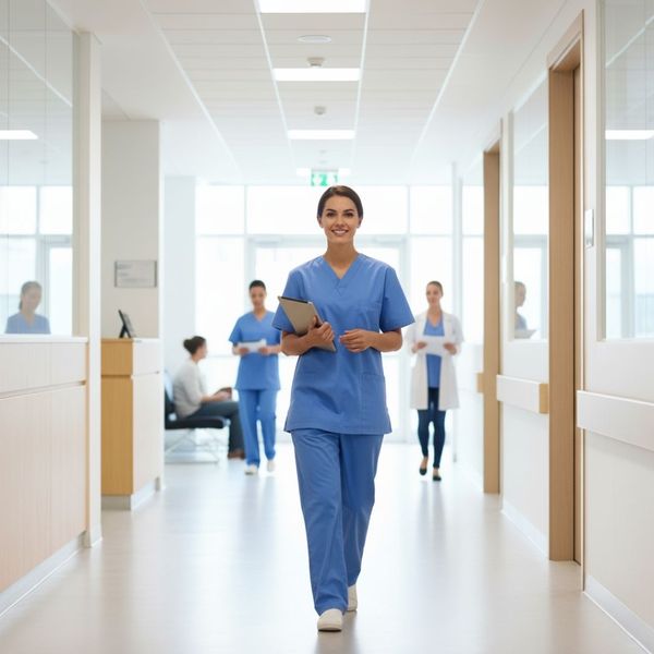 young nurse working in a hospital after getting licensed