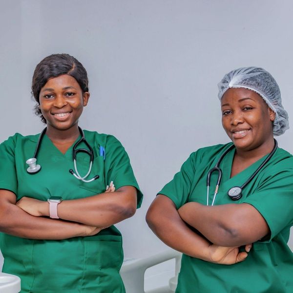 licensed nurses in scrubs