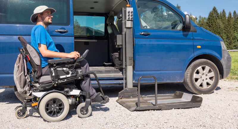 man using a vehicle lift