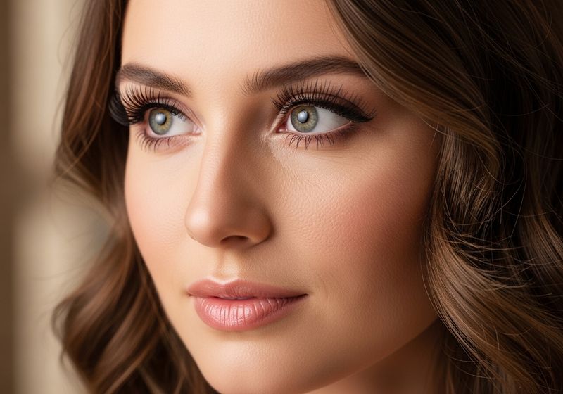 woman with beautiful eyelashes woman with beautiful eyelashes