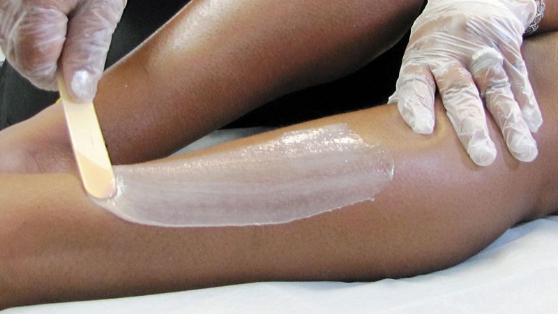Professional leg waxing