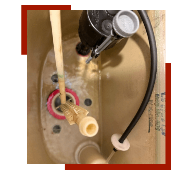 toilet tank interior