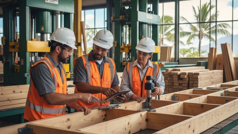 prefabricated floor truss manufacturing facility