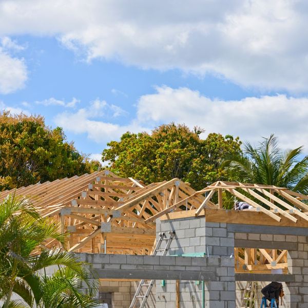 home in the process of being constructed