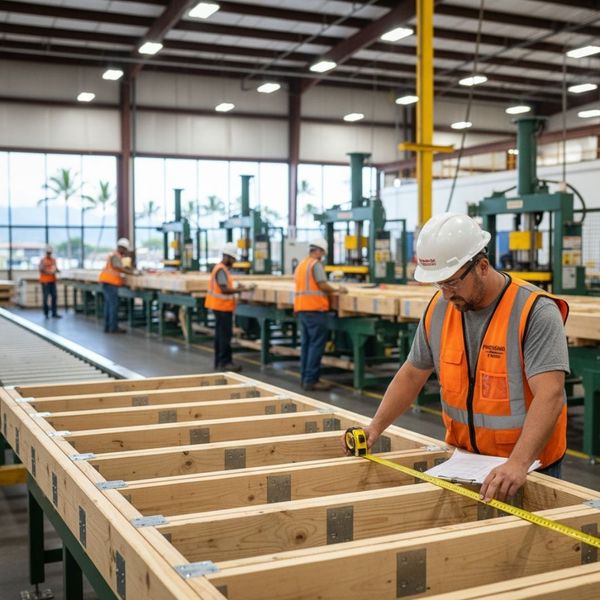 quality control check in the manufacturing of floor trusses quality control check in the manufacturing of floor trusses