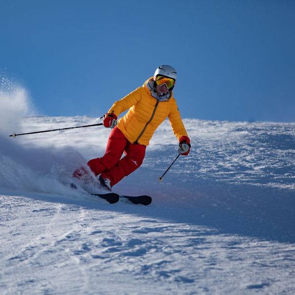 person skiing