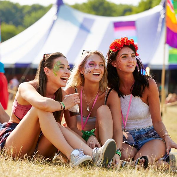 women at a festival