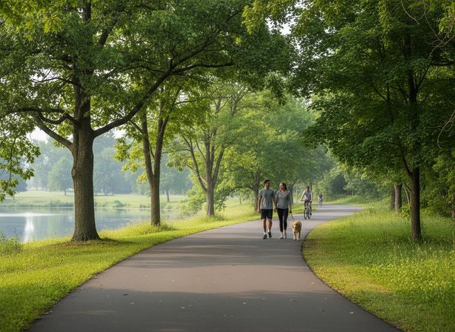 paved walking trail