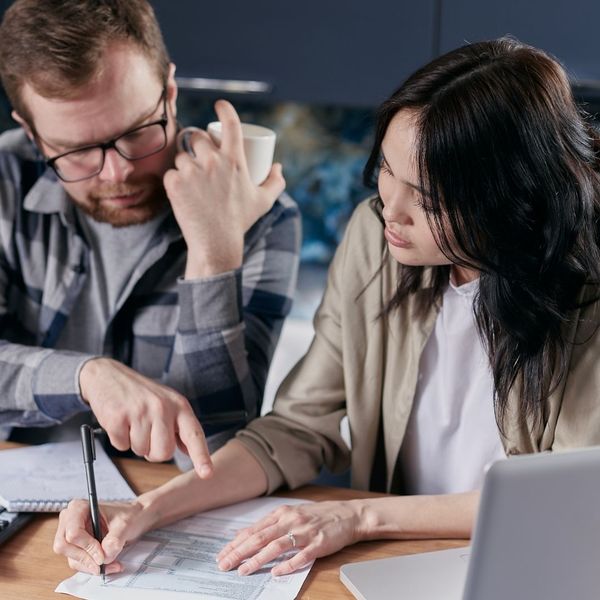 people figuring out costs