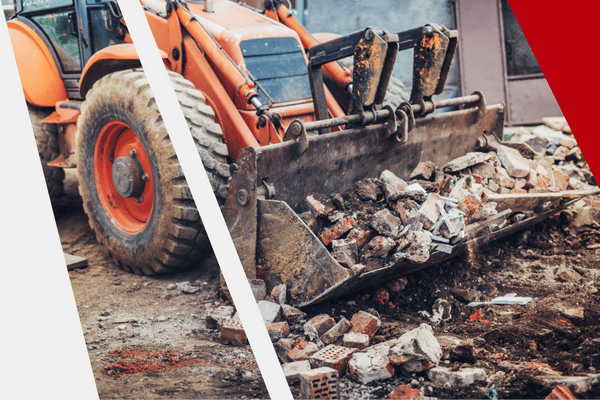 backhoe moving brick backhoe moving brick
